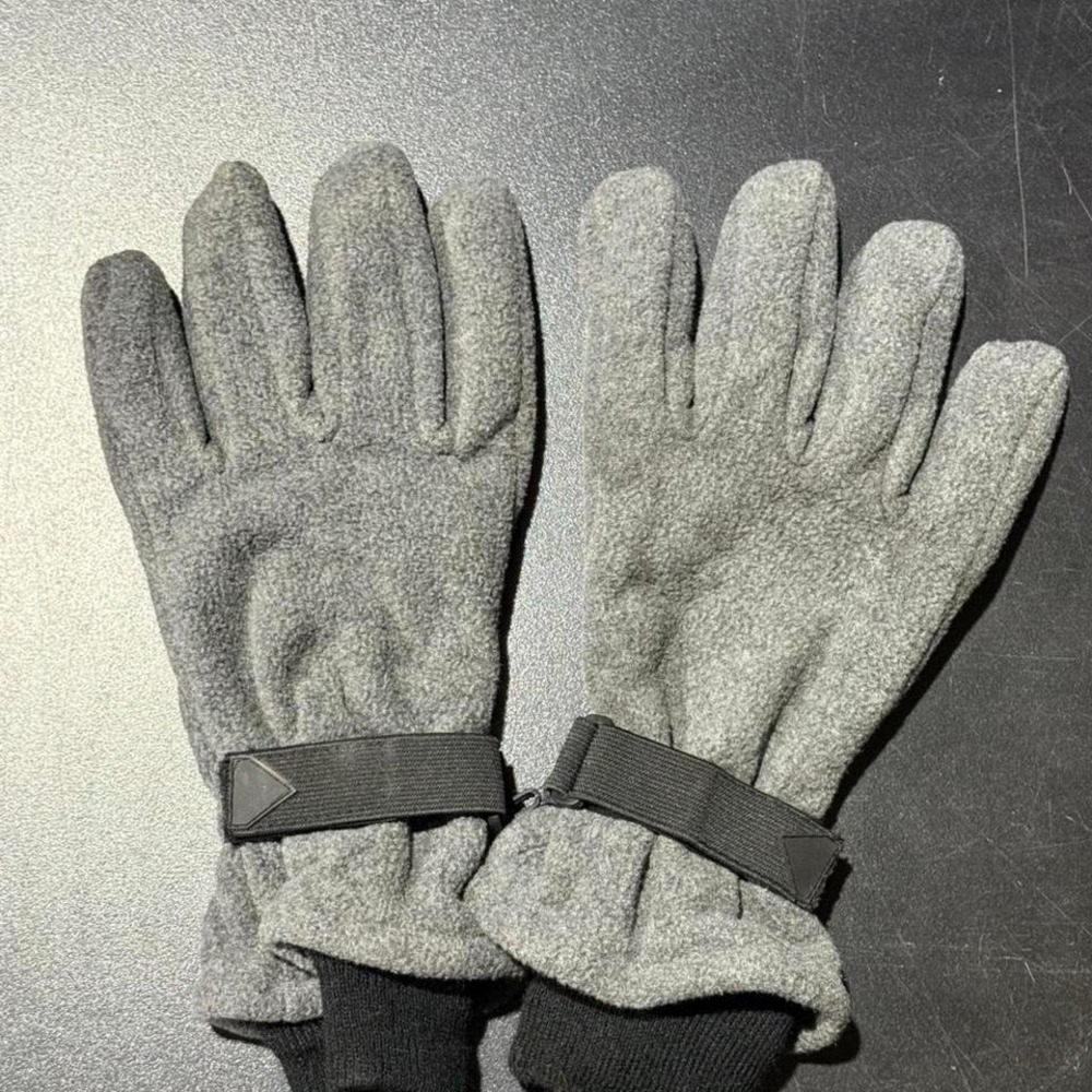 Gray Fleece Tech Gloves - Men's XL